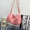 Estilo Coreano Famoso da Internet Mesmo Estilo Bolsa Transversal de Nylon Feminina Moda Ins Bolsa de Grande Capacidade para Viagens Curtas Bolsa de Ginástica Mochila Escolar
