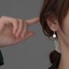 Pendientes de Plata S925 Nalan Elegantes y con Estilo Incrustados de Diamantes para Mujer Estilo Commuter Pendientes Femeninos de Verano M01650