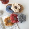 Outono e inverno vintage malha anel de intestino grande estilo coreano das mulheres internet celebridade elegante bolas gravata de cabeça rabo de cavalo corda de cabelo doce simples headwear