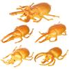Modelo de insecto de simulación transfronterizo escarabajo sólido unicornio insecto hada animal pequeño modelo para niños juguetes al por mayor