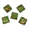 Japonés y Coreano Retro Viento Minisary Resina Cuadrado Geométrico Serrín Cabeza de Flor Seca Accesorios para el Cabello Pendientes Pendientes Pendientes Material de Accesorios DIY