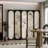 Divisória de Tela Estilo Chinês para Sala de Estar, Quarto, Hall de Entrada, Parede Dobrável Móvel, Pintura Paisagística de Escritório, Biombo Dobrável Estilo Antigo