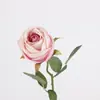 Flores de Rosa de Veludo Artificial para Decoração de Casamento, Flores Artificiais de Seda para Decoração de Casa no Dia dos Namorados, Buquê de Flores Artificiais