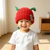 Gorro tejido divertido con forma de dinosaurio para niños, gorro de lana cálido para otoño e invierno que cubre las orejas del bebé, bonito gorro de punto para niños y niñas