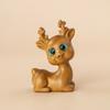 Sándalo verde tallado pony cervatillo interior escritorio pequeños adornos personalidad creativa lindo retro pieza de mano para jugar con texto