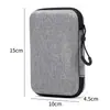 Bolsa de EVA portátil para guardar auriculares, multifunción, cable de datos, cargador, bolsa de almacenamiento, embalaje USB, bolsa con cremallera de EVA