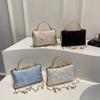 Moda dulce bolso de mano para mujer 2025 nuevo bolso bandolera de cadena tipo mensajero para ir al trabajo estilo extranjero bolso caja comercio exterior