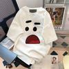 Atacado do Fabricante Camiseta de Manga Curta Casal Solta Elegante Camiseta Exportação Estilo Hong Kong Urso Morango Manga Meia Verão Feminina Camiseta de Manga Curta