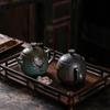 Bule Lianpeng Estilo Japonês Ferro Banhado a Ouro Cerâmica Grossa Esmaltada Bule Único Artesanal Vintage Pote de Cerâmica 255cc Conjunto Doméstico de Chá Kung Fu