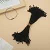 Corda de algodão encerada com cabeça de bala, ponta de flecha de dente único, cabeça de avião, cabeça redonda, reutilizável para etiquetas de bolsa, 200 peças/pacote