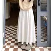 Saia Bordada Estilo Preguiçoso Feminina Outono Inverno 26 Nova Cintura Alta Emagrecedora Linha A Comprimento Médio Versátil Renda Arroz Glutinoso Saia