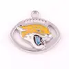 Comercio Exterior Popular Amuletos de la NFL Colgante de Fútbol Accesorios de Joyería de Aleación DIY Pulsera Collar Pendientes Colgante