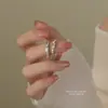 Anillos de Pareja Viaje Planetario Plata de Ley S925 Modernos Versátiles Lujo Ligero Anillos a Juego Circonita Anillo Abierto Ajustable