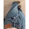Jeans Vintage de Patrón de Bambú Pierna Ancha Estrecha para Mujer Modernos Combinables Nuevos Cintura Alta Holgados Adelgazantes Rectos Largos