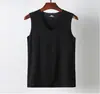Novo Estilo de Verão Masculino Regata de Seda Gelo com Ombros Largos, Personalizável, Respirável, Absorvente de Suor, Camada Base para Esportes e Fitness, Cor Sólida, Dropshipping Disponível