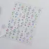 Adesivos de Unha Jelly, Adesivos de Unha Estilo Doce e Sonhador Francês, Materiais de Adesivo Completo de Borboleta DIY, Acessórios para Unhas