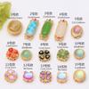 Pulsera de bricolaje con incrustaciones de oro antiguo, imitación de jade blanco hetiano verde, accesorios, pulsera con cuentas, accesorios, cuentas espaciadoras, venta al por mayor