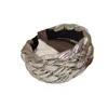 Diadema Trenzada Tejida a Mano de Cuatro Estaciones para Cráneo Alto con Ala Ancha Diadema de Cuero con Lentejuelas y Trenza de Pelo Pinza para el Pelo Retro de Lujo Ligero