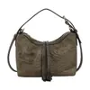Bolso de mano estilo retro con acabado texturizado, nueva colección otoño/invierno 2026, acabado mate, versátil y de gran capacidad, bandolera