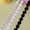 Negro y Blanco Roto Flores Pequeñas Encaje Bordado Soluble en Agua Adornos Accesorios Hecho a Mano DIY Materiales para Ropa