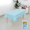 Mantel Desechable de Color Sólido 137*183cm Corto Engrosado PEVA Mantel de Plástico para Fiesta En Stock Venta al por Mayor