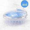 Escova de xampu transparente de cristal Escova de massagem de cabeça de silicone Pente de massagem para limpeza do couro cabeludo Escova de chuveiro transparente para dentes macios