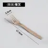 Cubiertos Desechables Biodegradables de Paja de Trigo Fibra de Trigo Set de Cubiertos de 7 pulgadas Cuchillo para Pizza Tenedor Cuchara para Sopa