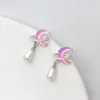 [Colección Estrella y Luna] Pendientes Diseño Único Joyería Estéreo para Mujer Pendientes Versátiles de Gama Alta