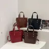 Bolso Satchél Cubo Retro para Mujer 2025 Nuevo Primavera y Verano Gran Capacidad Moderno Ropa de Trabajo Popular Bolso de Hombro Cruzado