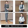 Conjunto de traje gris de otoño e invierno, atuendo profesional, ropa formal para hombres y mujeres, moda de alta gama, uniforme de trabajo para recepcionista de hotel