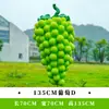 Esculturas de Frutas e Vegetais de Simulação para Exterior Fibra de Vidro Jardim Gramado Paisagem Modelos de Repolho Milho Pimenta Ornamentos Grandes