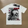 Comercio Exterior Transfronterizo Hellstar Hellstar Marca de Tendencia Europea y Americana Talla Grande Holgada Sudadera Camiseta Casual de Manga Corta para Hombre y Mujer