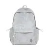 Letras Bordadas Atmosféricas, Estilo Coreano, Versátil, Casual, Mochila Simple, Mochila de Diseño Nicho, Bolso Escolar para Estudiantes