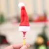 Mini Gorros de Navidad, Lindos Gorros de Caramelo, Gorros de Dulces de Tela No Tejida Atmosféricos, Decoraciones Navideñas