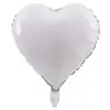 Placa de luz de coração de amor de 18 polegadas balão de alumínio casamento aniversário sala de casamento decoração de festa balão de amor de cor sólida