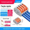 Conector de fio elétrico multi-função de duas posições com terminal rápido PCT SPL-12345 4 quadrado dois em dois