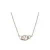 Collar colgante de cerdo con nariz de botón y circonita estilo Xiaohongshu, una cadena para la clavícula única y elegante con un diseño minimalista y personalizado para mujeres