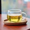 Xícara de Chá de Flores Café da Manhã do Escritório Bebida Transparente Redonda Divertida Simples Vidro de Alto Borossilicato Xícara de Barriga Grande Xícara de Café
