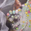 Pegatinas para Uñas Tomoni Shell Light 2025 Nuevas Pequeñas Frescas Hielo Transparente Pegatinas para Uñas Coloridas Fruta Material