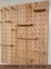 Painel Perfurado Tamanho Personalizado Madeira Maciça Nórdico Painel Laminado Armazenamento Cozinha Decorativo de Madeira Parede Pendurado na Parede