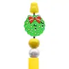 Venta Caliente Dibujos Animados Papá Noel Pegamento Suave de PVC Bolígrafo Cuentas DIY Creativo Árbol de Navidad Cuentas Cuentas de Enfoque Accesorios al por Mayor