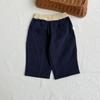 Pantalones casuales estilo coreano Ins para niños y niñas estilo Mori para exteriores pantalones que combinan con todo temporada de primavera y otoño material grueso color sólido pantalones con banda elástica