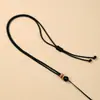 Cordón Sencillo para Collar Adecuado para Usar Joyería Dorada, Cordón para Colgante DIY, Correa de Cuello Trenzada Semi-Terminada, Ajustable