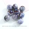 Material para joyería DIY con cuentas pulsera cuentas sueltas de cerámica accesorios para pulseras material para joyería hecha a mano cuentas de cerámica cambio de horno