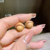 Talla de madera de durazno pequeña campana Wenwan accesorios pulsera accesorios DIY etiqueta colgante deslizante
