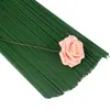 Varilla de flor nº 2 alambre de hierro cinta floral verde alambre de malla de embalaje DIY para rosas rama de flor cinta de rama de flor varilla de flor de papel simulación manual