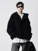 Ropa de punto con capucha de color liso para hombre, invierno, estilo americano, sudadera con capucha de corte limpio, ropa de punto sexy y guapa para hombre