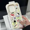 Funda para Teléfono Móvil Nueva de Crayon Shin para Apple 16/15Pro Max iphone1 3/14 Patrón de Lichi 12/11Pro
