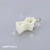 Pin de fábrica riel de cortina viejo riel recto cuadrado riel curvo en forma de I riel deslizante tapón de sellado fijo accesorios en ambos lados de la cubierta