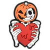 Serie de Esqueletos de Halloween Hebilla de Clip para Bolígrafo Lápiz Paja Accesorios DIY Decoración Dibujos Animados Horror PVC Cubierta de Bolígrafo Hebilla de Clip